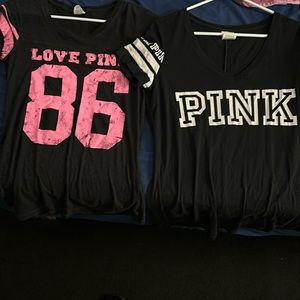 2 PINK Victoria’s Secret tshirts
